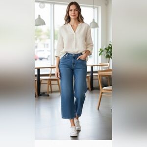 Tommy Hilfiger Wide Leg Cropped Jeans Women's Size 6